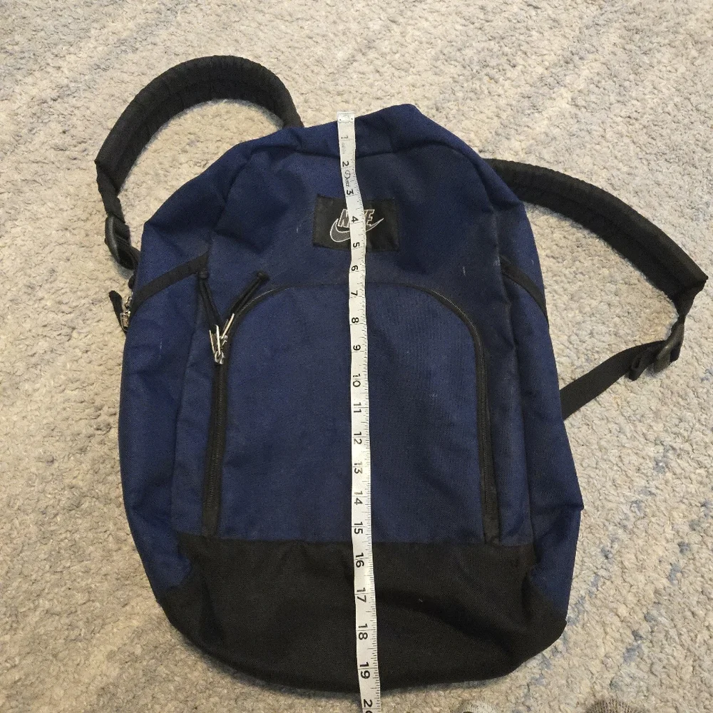 VTG Nike 90s Navy Blue Backpack – Made in Korea – Gorpcore Retro Y2K